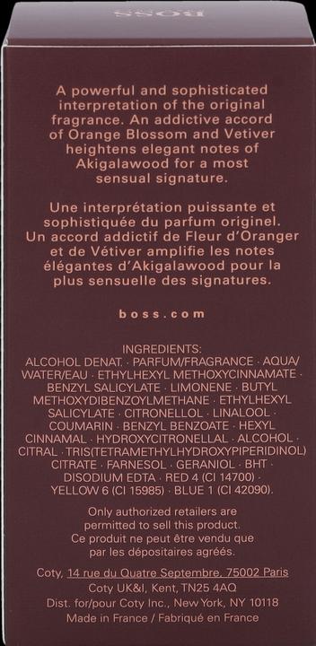 Valori nutrizionali e ingredienti BOSS Eau de Parfum (re) (Eau de parfum, 30 ml)