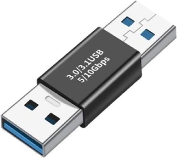 Actual product image PowerGuard USB-A to USB-A Coupling Gender Changer (male/male) 10 Gbit/s Data & Charge (USB 3.1)