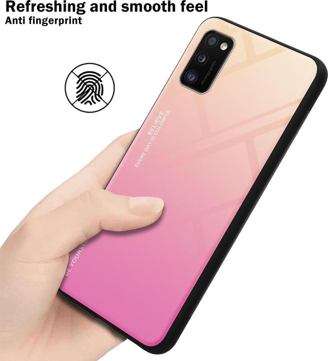Actual product image Cadorabo TPU 2 colors glass cover (Samsung Galaxy A41)