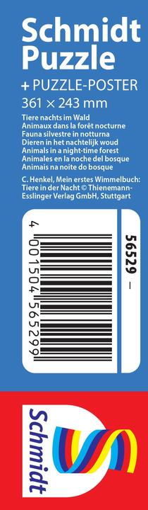 Immagine prodotto Schmidt Spiele Tiere nachts im Wald 100 Teile (100 pezzi)