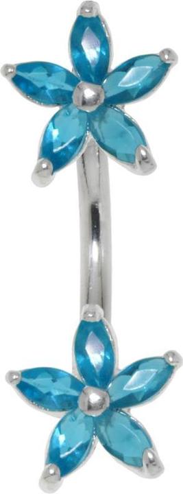 Image du produit Bijouteria Piercing nombril (Acier inoxydable, Argent 925, Zircone)