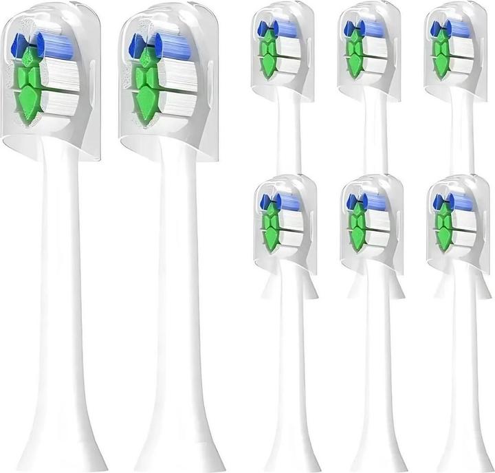 Hermex Schallzahnbürste Alternativer Zahnbürstenkopf zu Philips Sonicare W2 (8 x)