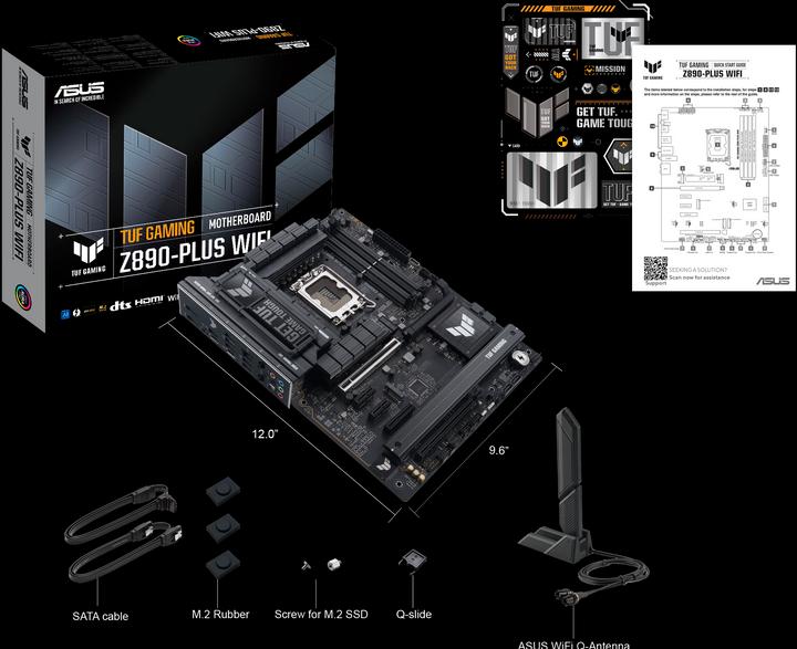 Image du produit ASUS TUF GAMING Z890-PLUS WIFI (LGA 1851, Intel Z890, ATX)