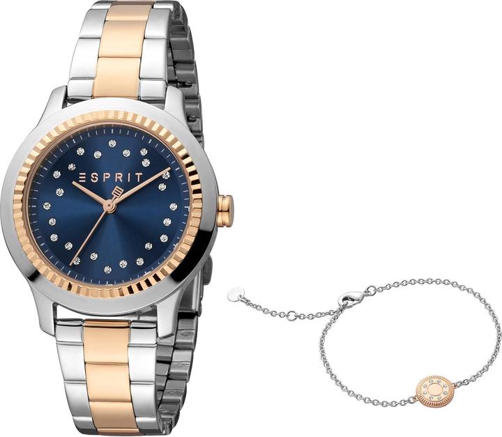 Image du produit Esprit Montre Joyce Set, Silver & Rose Gold (Montre analogique, 34 mm)