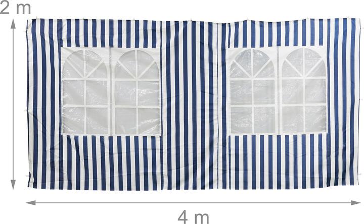 Actual product image Relaxdays 3x Pavilion side wall (10 cm, 40 cm)