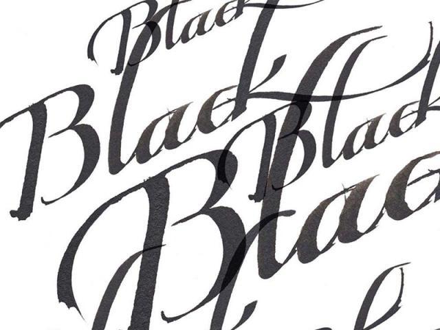 Actual product image Winsor & Newton Ink Calligraphy Ink black (Inkwell, Black)