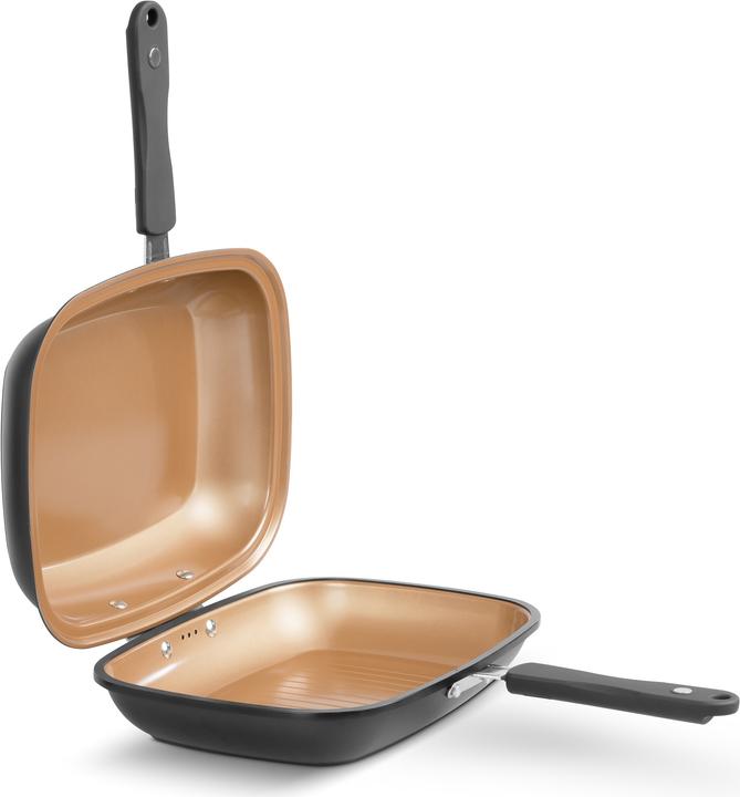 Actual product image MediaShop Livington Black Doubletta (Grill pan, Pot, Aluminium, Stainless steel)