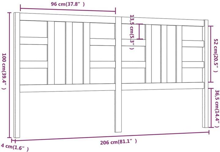 Immagine prodotto VidaXL Lior (206 x 4 x 100 cm)
