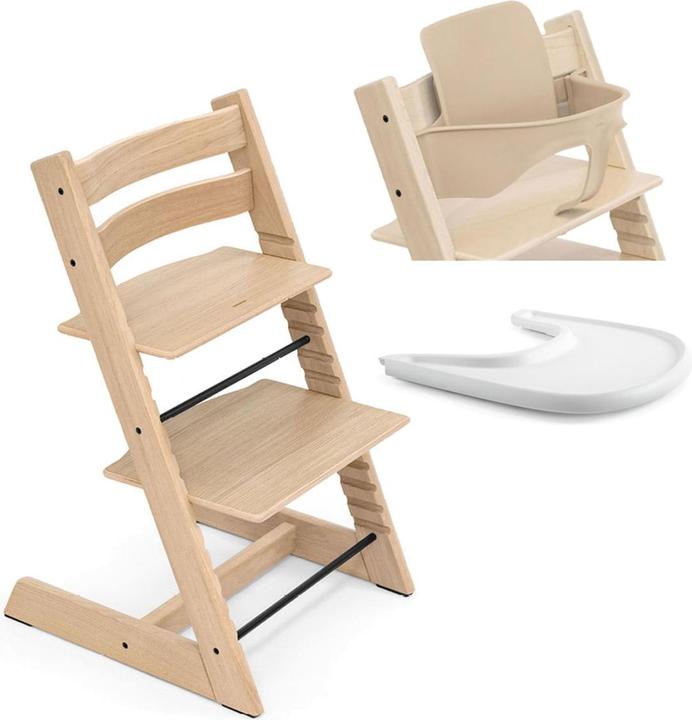 Image du produit Stokke Chaise haute Tripp Trapp Oak incl. Baby Set et Tray (Chaise haute)