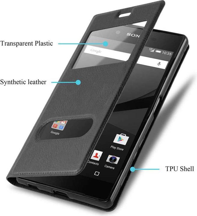 Actual product image Cadorabo Book with View double window cover (Sony Xperia Z5 Premium)