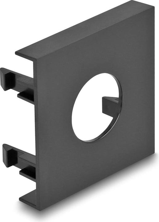 Delock Easy 45 Modulblende Loch-Ausschnitt Ø 19,2 mm, 45 x 45 mm 5 Stück schwarz