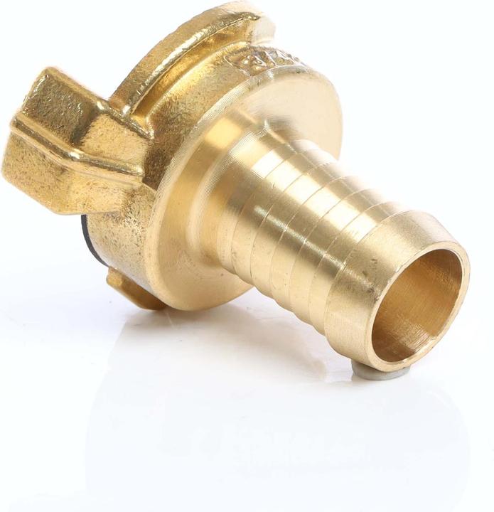 Produktbild Wiltec Messing Schlauchtülle DN20 (3/4") Schlauch Verbinder Schnellkupplung (Schlauchschelle, 20 mm)