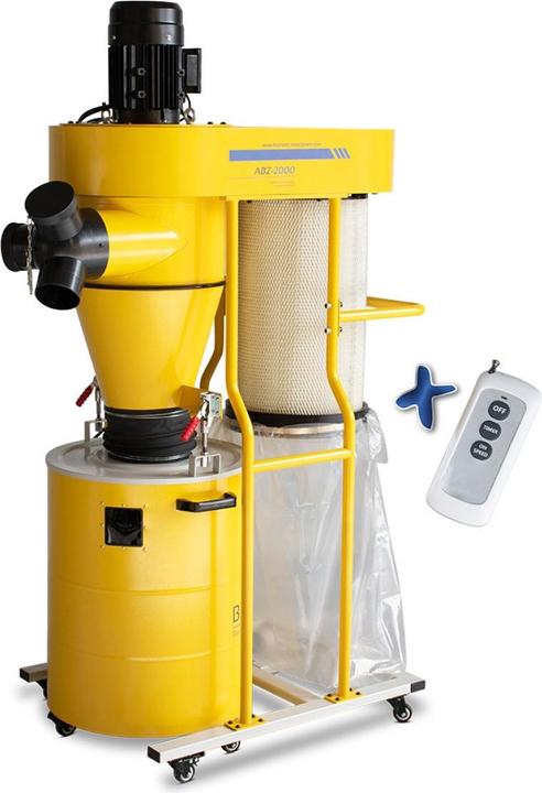 Produktbild Markmüller BAMATO - Zyklonabsaugung ABZ-2000 mit Fernsteuerung (400V) (Absauganlage)