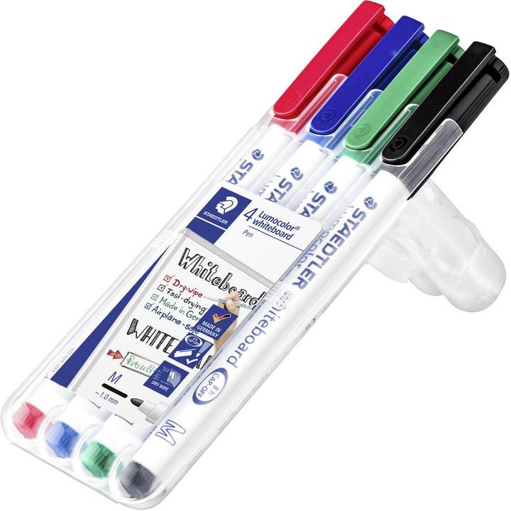 Produktbild Staedtler Lumocolor Whiteboard-Marker 301 (Mehrfarbig, 1 mm, 4 x)