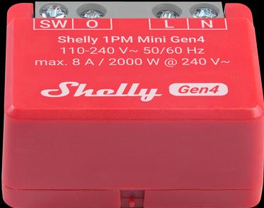 Produktbild Shelly 1PM Mini Gen4 (Heizungsaktor)