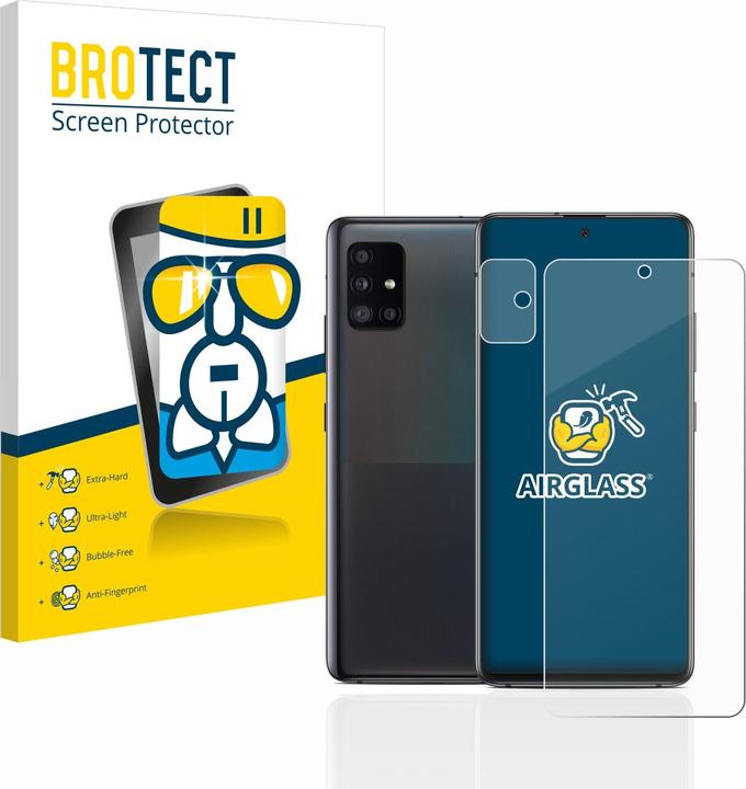 Produktbild BROTECT AirGlass Panzerglasfolie (1 Stück, Samsung Galaxy A51 5G)