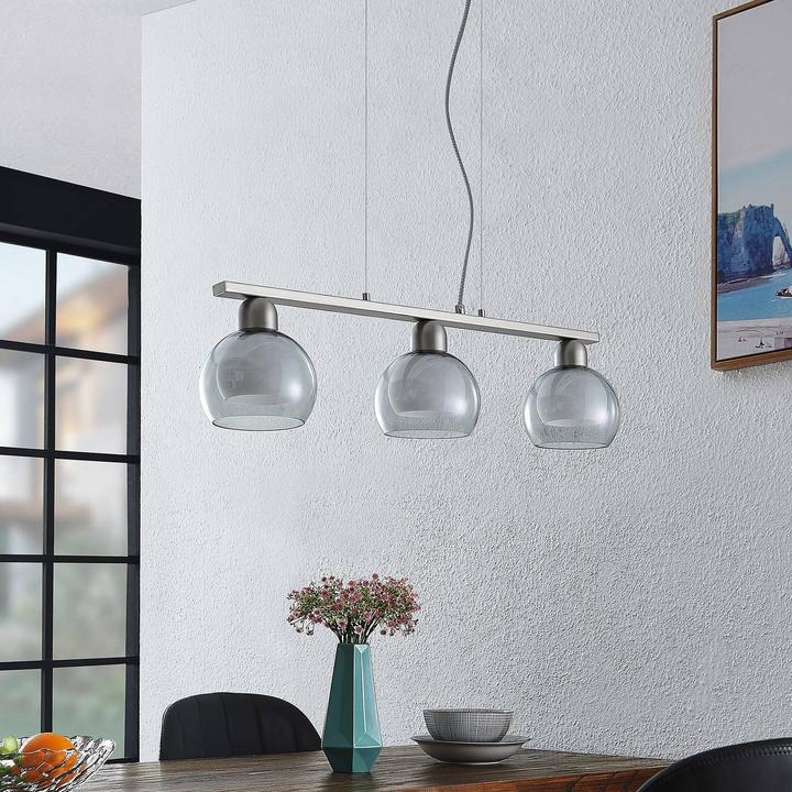 Immagine prodotto Lucande Lampada a sospensione Kaiya 3 L14 nickel (E14)