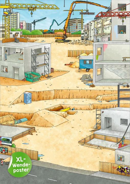 Image du produit Mon poster autocollant XL Chantier de construction