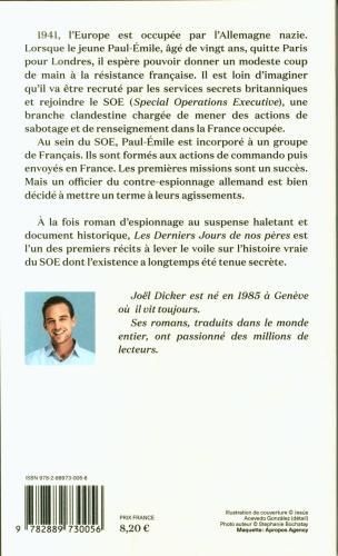 Actual product image Les derniers jours de nos pères (French, Joël Thicker, 2022)