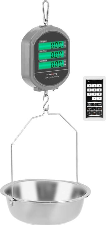 Produktbild Steinberg Hängewaage Zugwaage Industriewaage Fernbedienung 0.1 - 30 kg kg / 10 g g LCD-Display