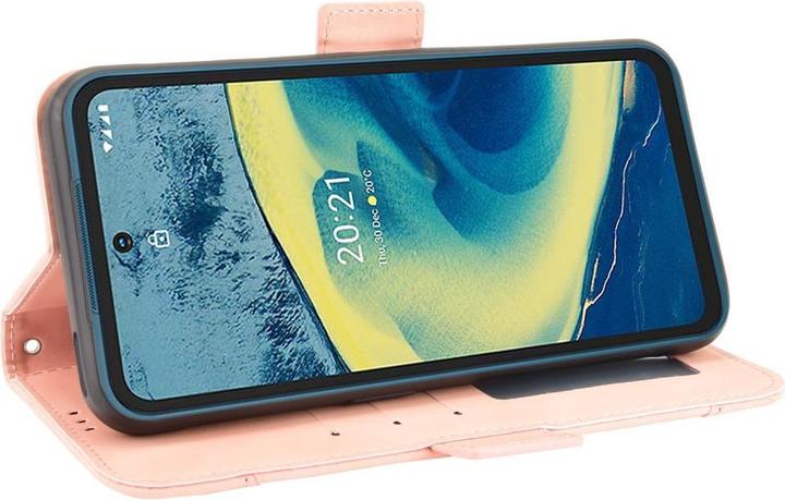 Actual product image Cover-Discount Nokia XR20 - case with many card slots pink (Nokia XR20)