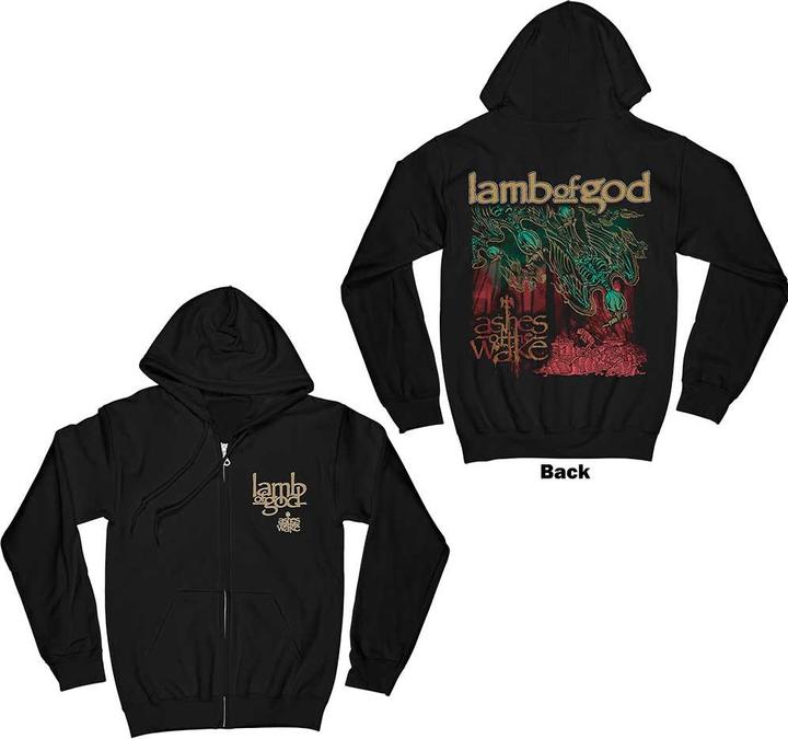 Produktbild Lamb Of God Ashes of the Wake Album Cover Back Print (Zipper-Hoodie) (S)