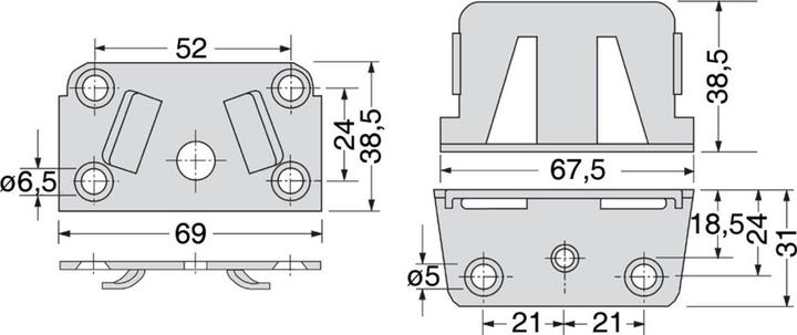 Productafbeelding Franko Middenbalkaansluiting (Straalverbinding, 1 Pcs.)