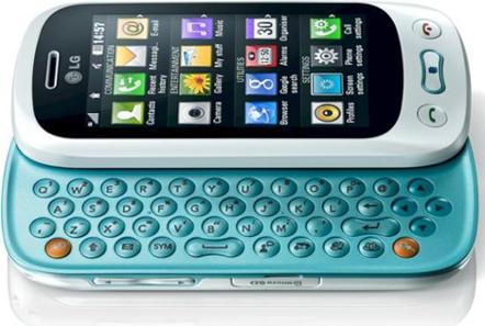 Produktbild LG GT350 Town - Glossy White/Aqua Blue (56 GB, 3", 2 Mpx)