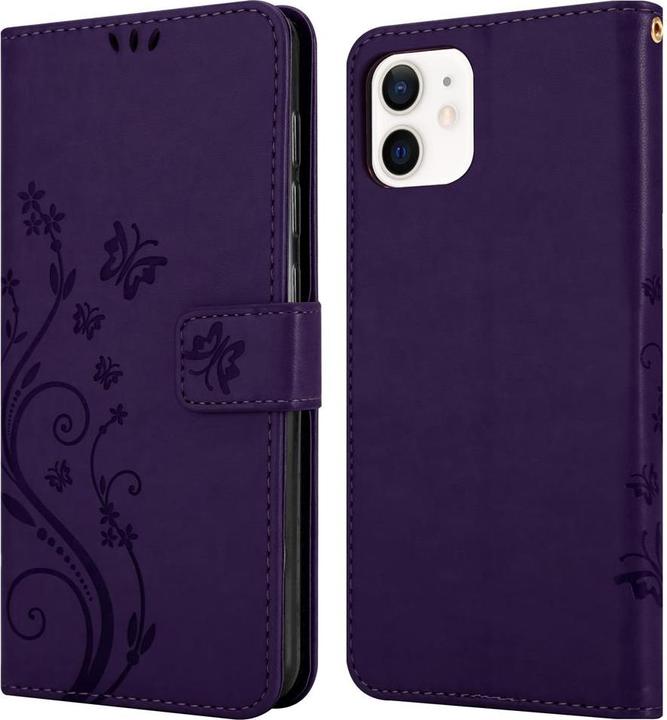 Image du produit Cadorabo Pochette Flower Book (Apple iPhone 12 mini)