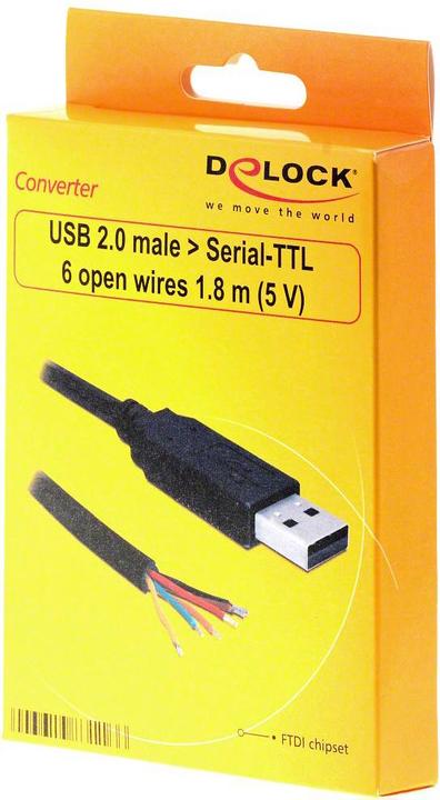 Produktbild Delock USB2.0 Seriell-TTL Konverter (1.80 m, USB 2.0)