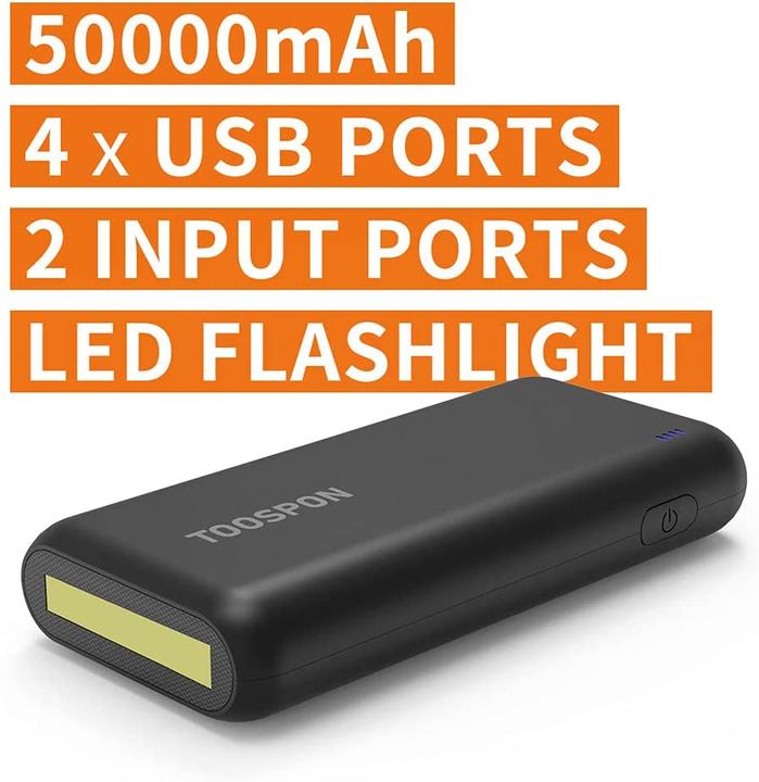 Actual product image Toospon Powerbank with torch (50000 mAh)