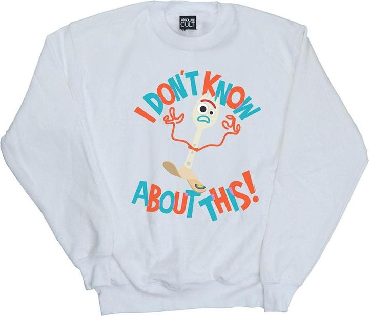 Actual product image Disney Boys Toy Story 4 Forky I Dont Know About This Sweatshirt (140, 146)