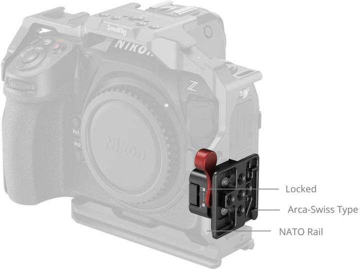 Actual product image SmallRig NATO Clamp to Arca-Swiss Quick Release Plate MD4857