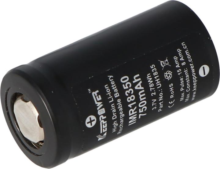 Immagine prodotto Keeppower Batteria IMR18350 (1 pz., 18350, 750 mAh)
