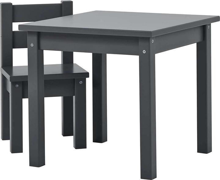 Image du produit Hoppekids Ensemble de salon pour enfants MADS avec 1 chaise et 1 table - Smoked Pearl (Groupe de sièges pour enfants)
