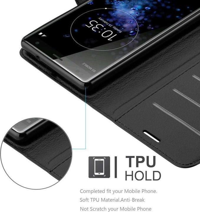 Actual product image Cadorabo Book with stand function cover (Sony Xperia XZ2)