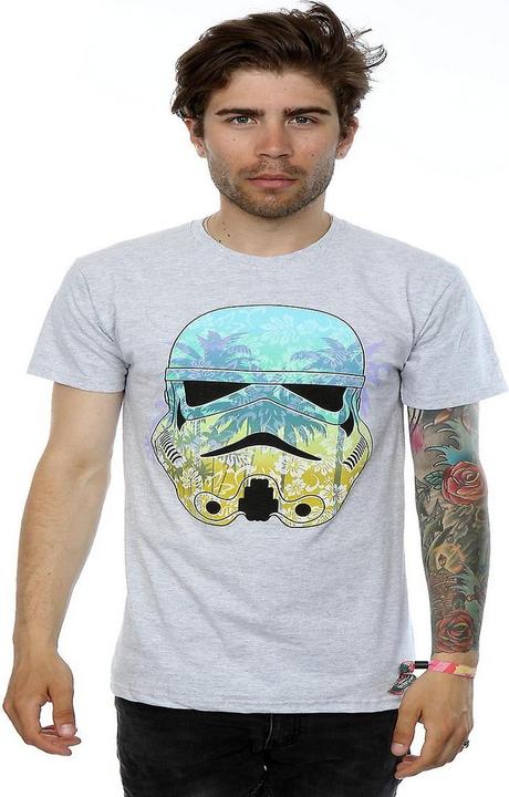 Produktbild Star Wars Mens Command Stormtrooper Hawaiian Heather T-Shirt (L)