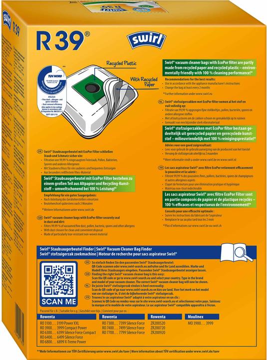 Actual product image Swirl R 39 MicroPor Plus Airspace (1 x)