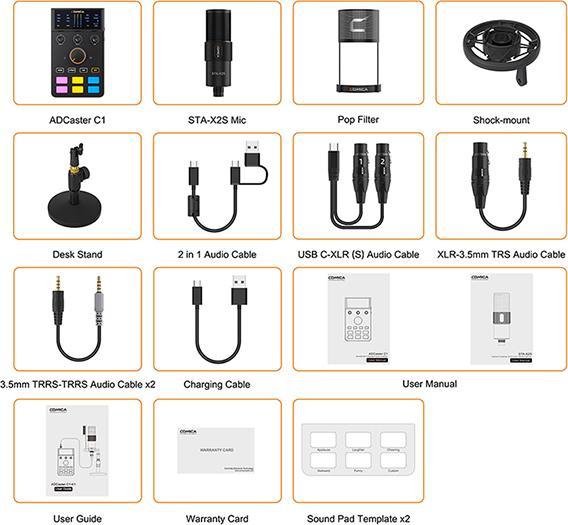 Produktbild Comica Streaming/Podcast Audio Kit (USB)
