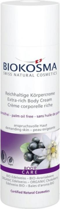 Actual product image Biokosma Koerpercr Edelwe Aron BIO 200ml (Body cream, 200 ml)