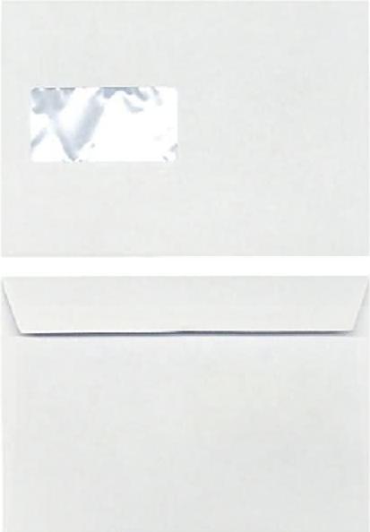 Actual product image Blanke Envelopes PlanoJet C5 100g/sqm adhesive window PU=500 pcs bright white (C5, 500 x)