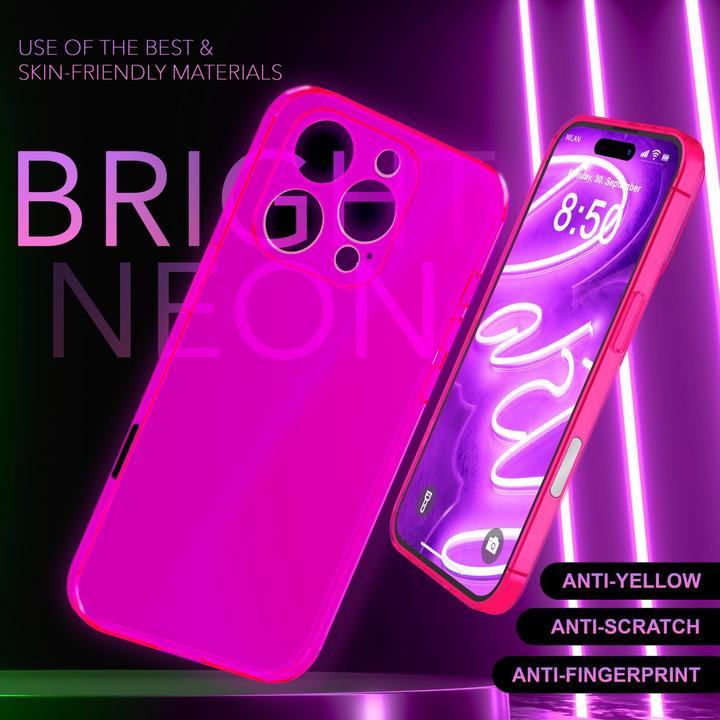 Immagine prodotto Nalia Copertura in silicone trasparente al neon (Apple iPhone 16 Pro Max)