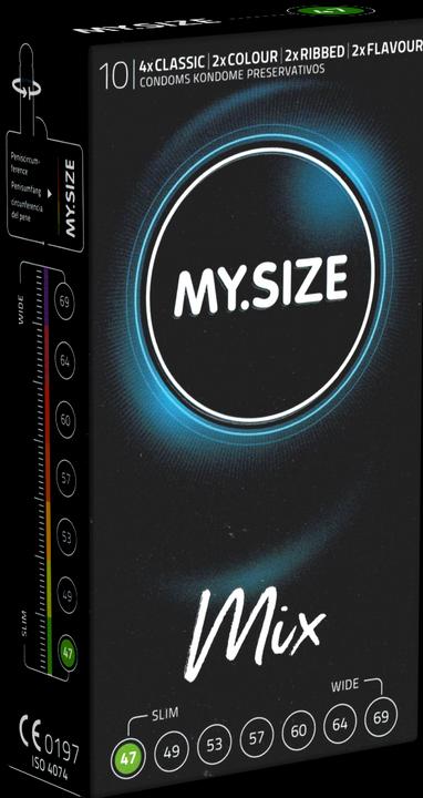 Image du produit My.Size Classic "47mm MIX" 10 préservatifs pour un confort et une sécurité optimaux (10 pcs)