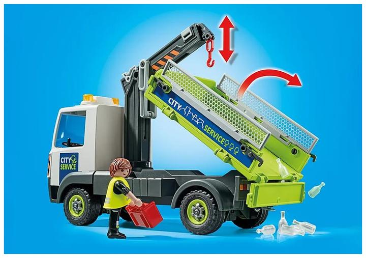 Image du produit Playmobil 71431 Camion de collecte de verre usagé avec conteneur (71431, Playmobil City Action)
