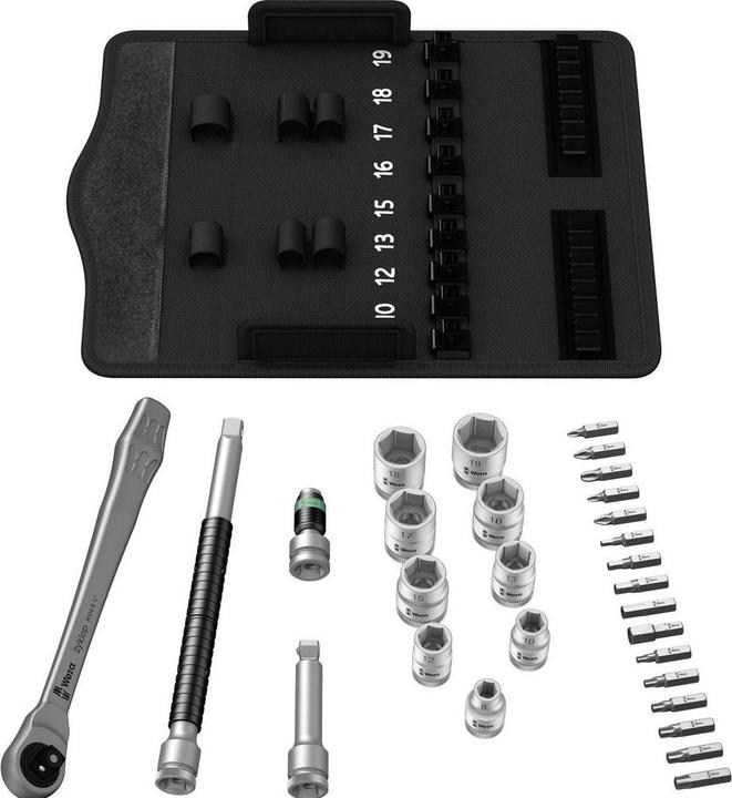 Produktbild Wera 8100 SB 8 Zyklop Metal-Knarrensatz (19 mm, 18 mm, 17 mm, 13 mm, 10  mm, 12 mm, 16 mm, 15 mm)