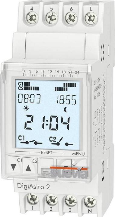 Suevia Astronomical top-hat rail timer