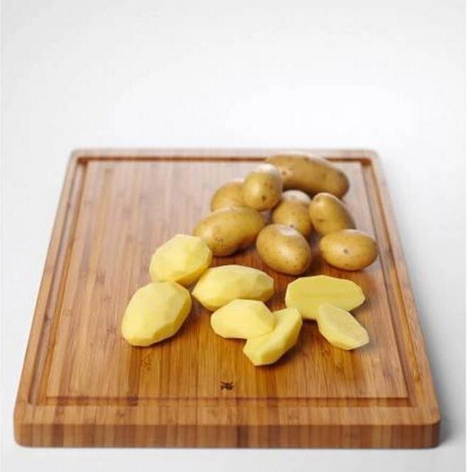 Actual product image WMF Natural bamboo chopping board large with juice groove - blade-friendly