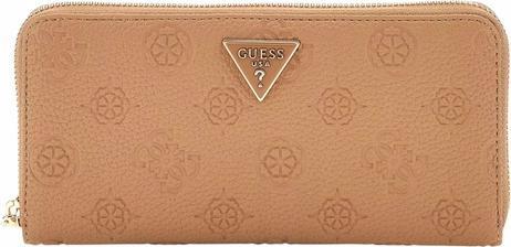 Guess Damen Geldbörse Cresidia Slg Large Zip Braun