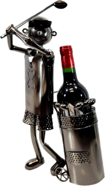 Produktbild IKO Wein-Flaschenhalter 'Golfspieler' h=53cm b=26cm (Weinflaschenhalter)
