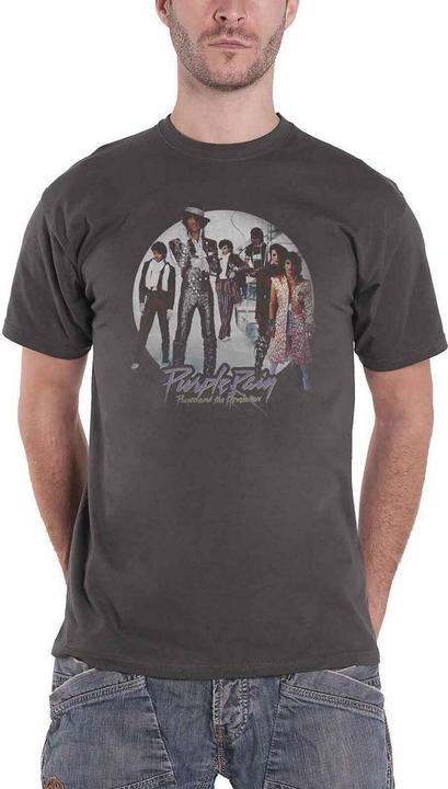 Prince Unisex Adult Purple Rain Circle T-Shirt